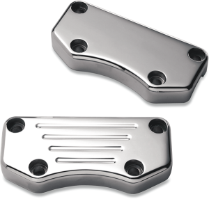 Billet Aluminum Top Handlebar Clamp Silver, 1, nordicamoto.ro