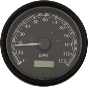 3-3/8(r) Programmable Electronic Speedometer Black, 1, nordicamoto.ro
