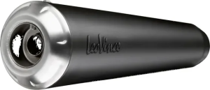 Tobă de eșapament LeoVince Classic Racer Black Edition Slip-On pentru Royal Enfield Meteor 350 (2021-2025), nordicamoto.ro