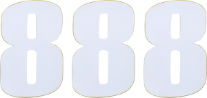 Vinyl Race Numbers White, 1, nordicamoto.ro