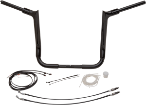 1-1/2(r) Ez Install Pointed Top Handlebar Kit Black