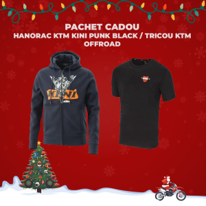 Pachet Cadou Hanorac KTM Kini Punk Black / Tricou KTM OFFROAD