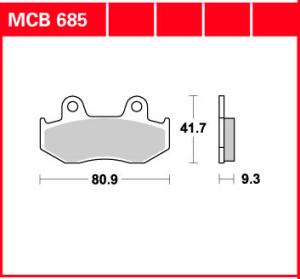 Placute frana fata TRW Organice HONDA CH 125 SPACY '94-'99/PS 125 '07-'13/PS 150 '06-'10