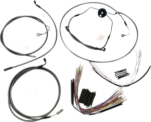 Black Pearl Designer Handlebar Installation Kit Black, 2, nordicamoto.ro