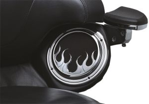 Front Speaker Accents Black, Chrome, 1, nordicamoto.ro
