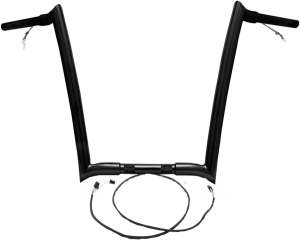 Pre-wired Monkey Bar Handlebar Black, 1, nordicamoto.ro