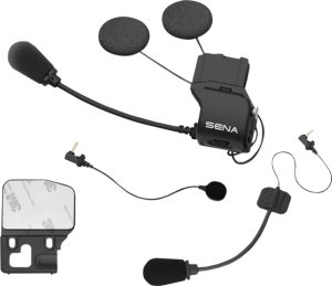Headset-intercom Mount-clamp Kit Black, 1, nordicamoto.ro