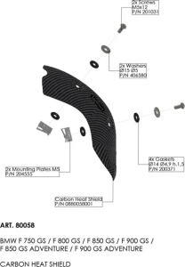 Heat Shield Black, nordicamoto.ro