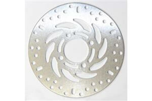 Round D-series Scooter Brake Rotor Silver, Stainless Steel