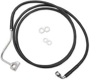 Extended Length Black Vinyl Brake Line Kit Black