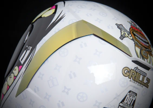 Casca Icon Airform™ Grillz Black/Gold/Pink/White S, 5, nordicamoto.ro