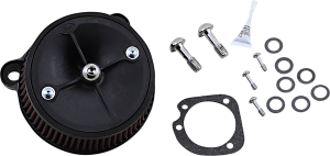 Super Stock Stealth Air Cleaner Kit Black, 2, nordicamoto.ro