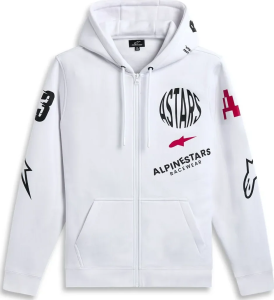 Alpinestars Variegate Zip Hoodie White 