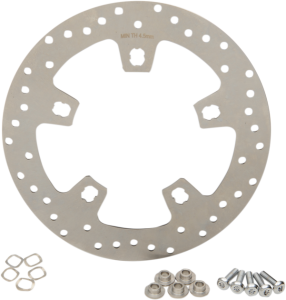 Custom 11.5(r) Front Brake Rotors Chrome, Ground