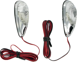 Mini-lămpi de semnalizare cu LED, pentru montare încastrată, cromate, 1, nordicamoto.ro