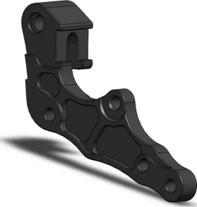 Adapter Bracket Brake Caliper Aluminum, Black, nordicamoto.ro