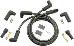 Universal 8.8 Mm Plug Wire Kit Black, 2, nordicamoto.ro