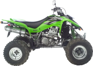 Tobă de eșapament LeoVince LV-X Slip-On pentru Kawasaki KFX 700 / Suzuki Twin Peaks 700, 3, nordicamoto.ro