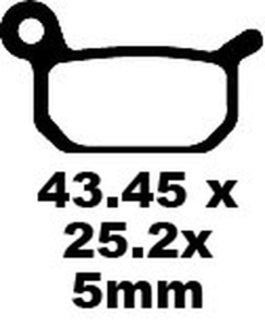 Plăcuțe de frână Tt Sport Carbon Fusion, 1, nordicamoto.ro