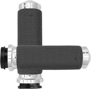 Vibration Dampening Memory Foam Grips Silver, 1, nordicamoto.ro