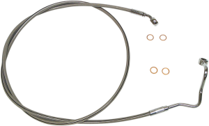 Xr Stainless Upper Brake Line Silver, Polished Oversize [+152 mm (6'')], 2, nordicamoto.ro