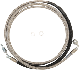 Stainless Steel Hydraulic Clutch Line Black +254 mm (10''), 1, nordicamoto.ro