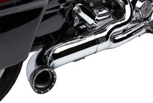 Turn Out 2-into-1 Exhaust System Chrome, 1, nordicamoto.ro