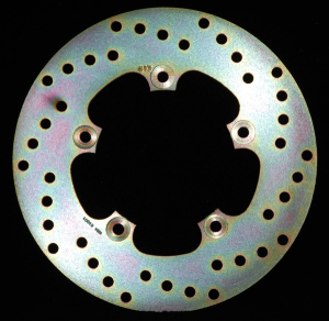 Round Hpsr Solid Brake Rotor Silver