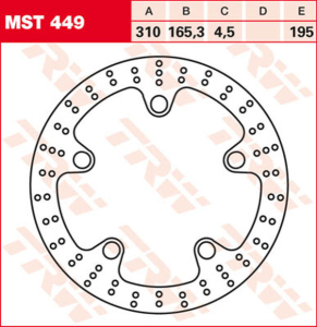 Round Fixed Brake Rotor Larger Than 300mm