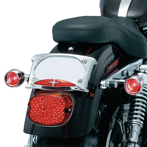 Deep-dish Bezels With Lens For Bullet Turn Signals Chrome