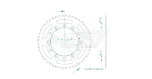 Pinion standard spate 520 negru, 2, nordicamoto.ro
