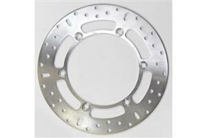 Round Hpsr Solid Brake Rotor Silver, Stainless Steel