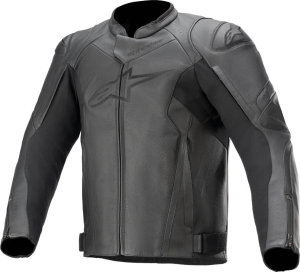 Faster V2 Leather Riding Jacket Black