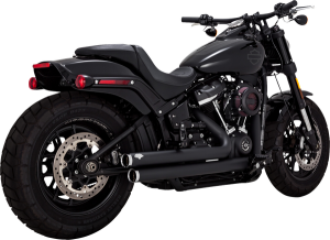 Big Shots Staggered 2-into-2 Exhaust System Black, 1, nordicamoto.ro