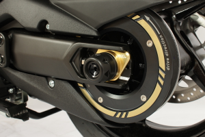 Belt Pulley Cover Black, Gold, Anodized, 2, nordicamoto.ro
