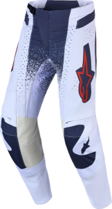 Pantaloni Alpinestars Techstar Swan Gri/Rosu, nordicamoto.ro