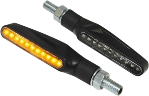 Universal E-marked Led Indicator Light Black, Matte