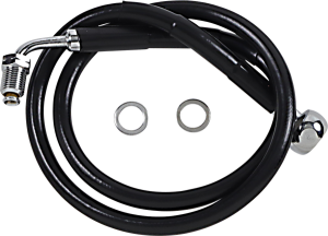 Extended Length Stainless Steel Brake Line Black, Vinyl Coated Oversize [+152 mm (6'')], 1, nordicamoto.ro