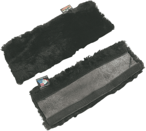 Sheepskin Strap Covers Black, 1, nordicamoto.ro