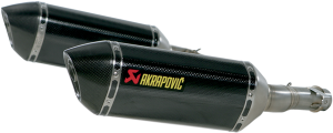 Carbon Fiber Slip-on Line Mufflers Black 