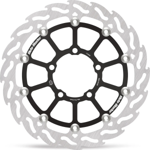 Flame Floating Alu Brake Disc Black, Silver 