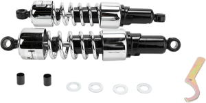 412 Series Cruiser Shocks Black, Chrome