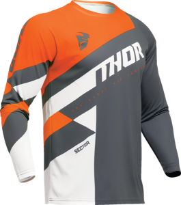 Tricou Thor Sector Checker Gray/Orange