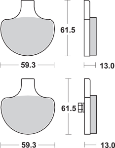 Plăcuțe de frână din metal sinterizat pentru Harley/Buell, 2, nordicamoto.ro