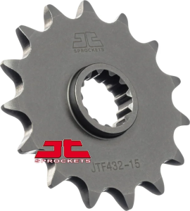 JT SPROCKETS Pinion frontal pentru arbore secundar, finisaj natural 