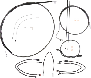 Black Pearl Designer Handlebar Installation Kit Black, 1, nordicamoto.ro