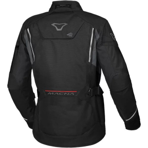 Geaca textil impermeabila touring/adventure MACNA MUNDIAL S Gri/Negru/Rosu, 3, nordicamoto.ro