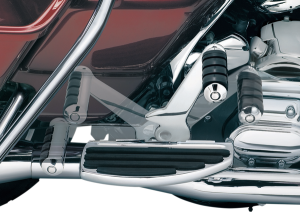 Adjustable Passenger Pegs And Mount Black, Chrome, 3, nordicamoto.ro