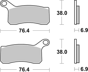 Si Offroad Sintered Brake Pads