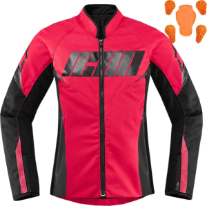 Geaca Textila Dama Icon Hooligan™  Pink/Black 2XL, 1, nordicamoto.ro